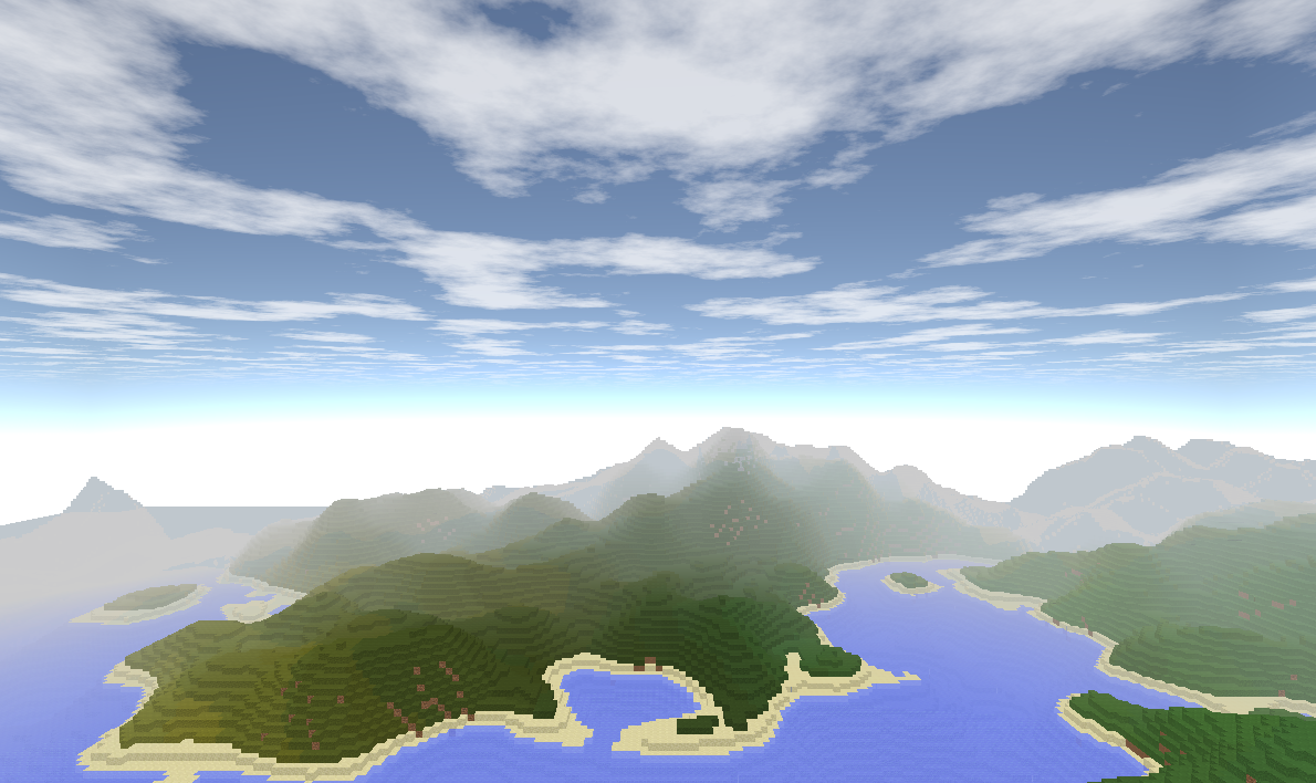 panoramic view of mini minecraft game footage